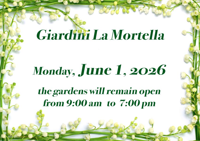 Special opening on Monday, June 1, 2026 from 9am to 7pm