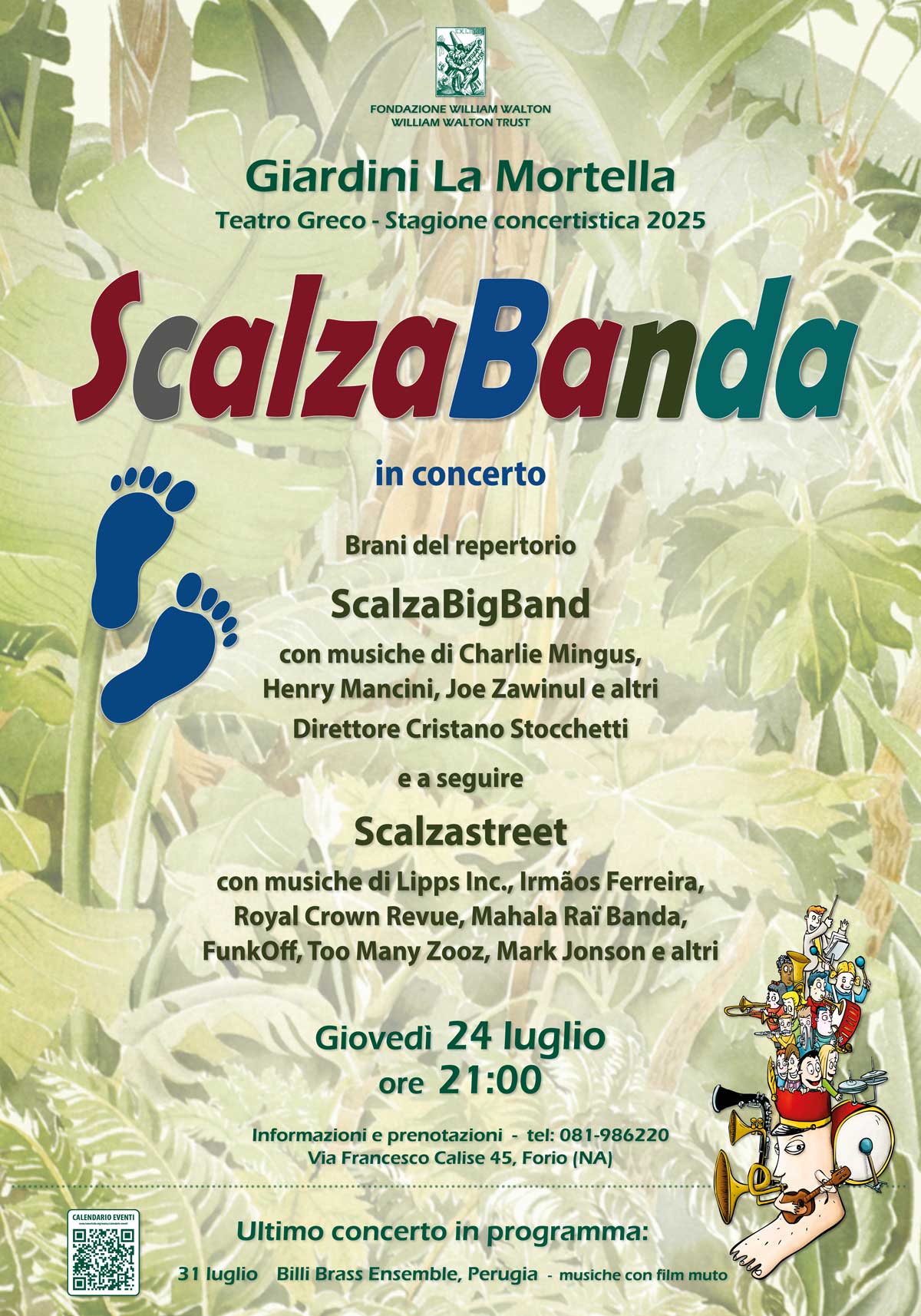 Concerto Teatro Greco, giovedì 24 luglio 2025 ore 21:00 - La ScalzaBanda