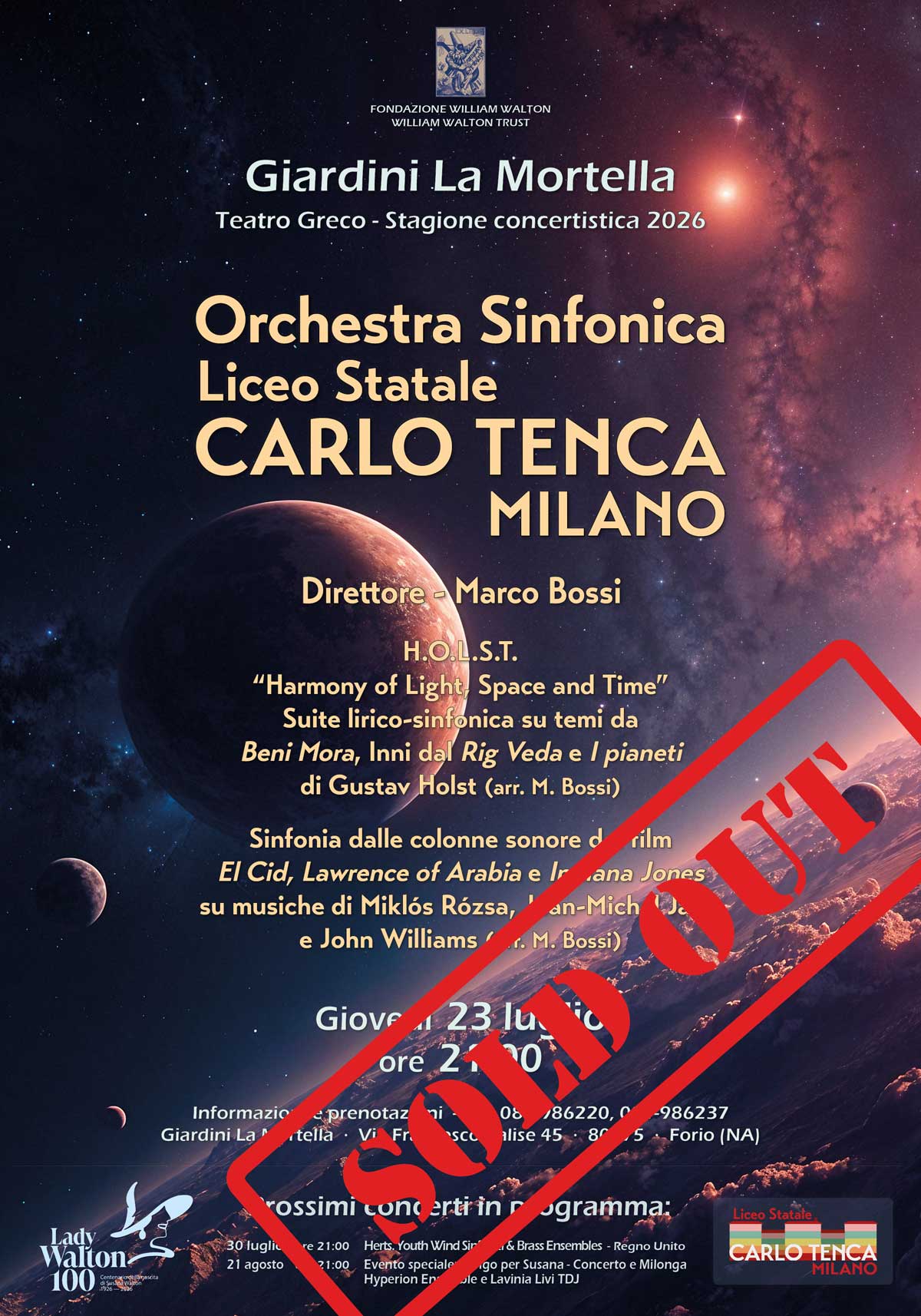 Giovedì 23 luglio 2026 ore 21:00 - Orchestra Sinfonica del Liceo Tenca (Milano)